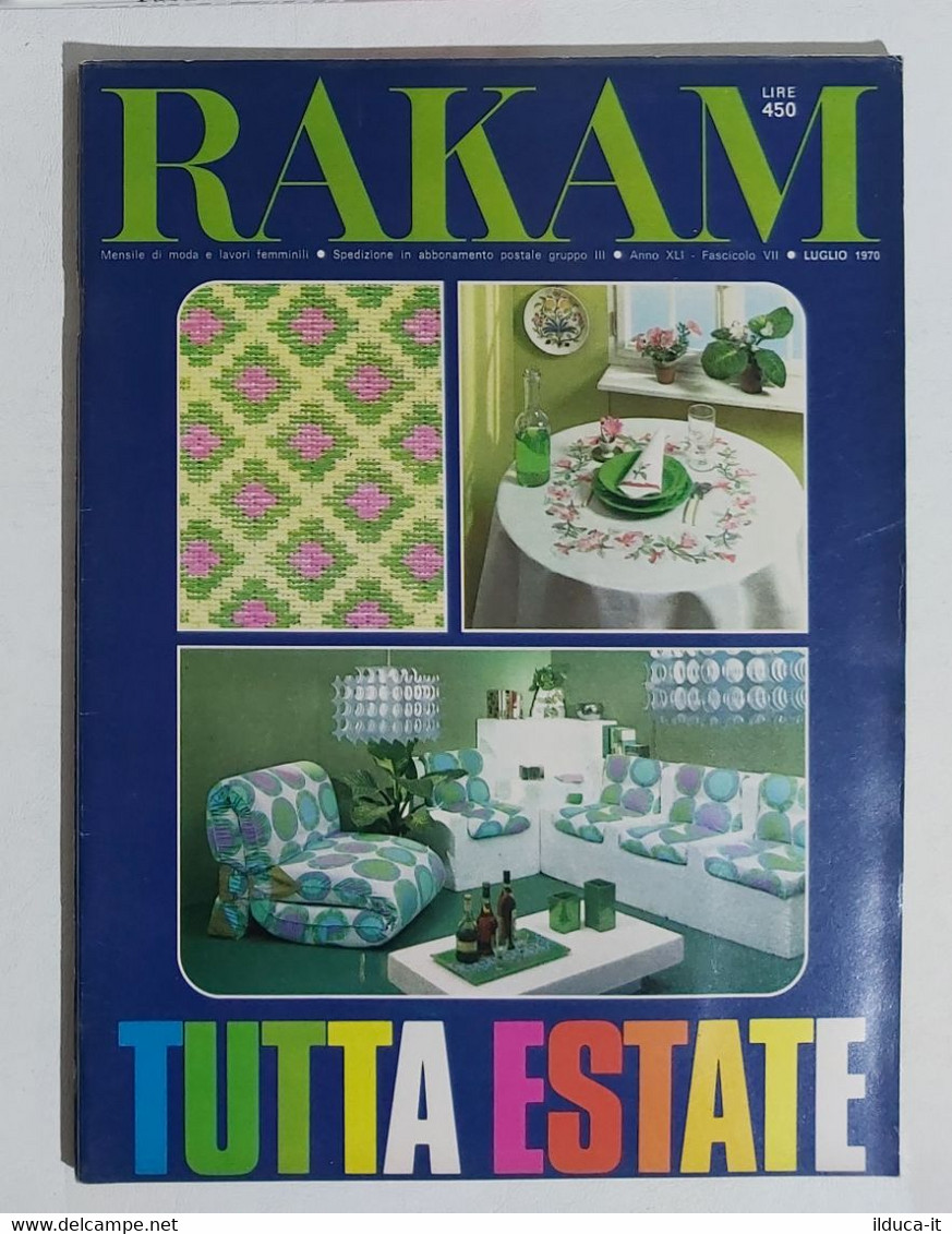 08696 Rivista Ricamo Moda 1970 - Rakam A. XLI N. 7 - Rusconi - Fashion