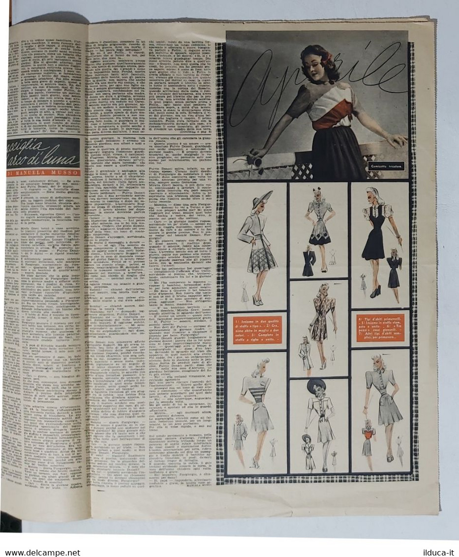 09142 EVA 1943 A. XI N. 15 - La Moda Delle Stoffe A Quadretti - Fashion