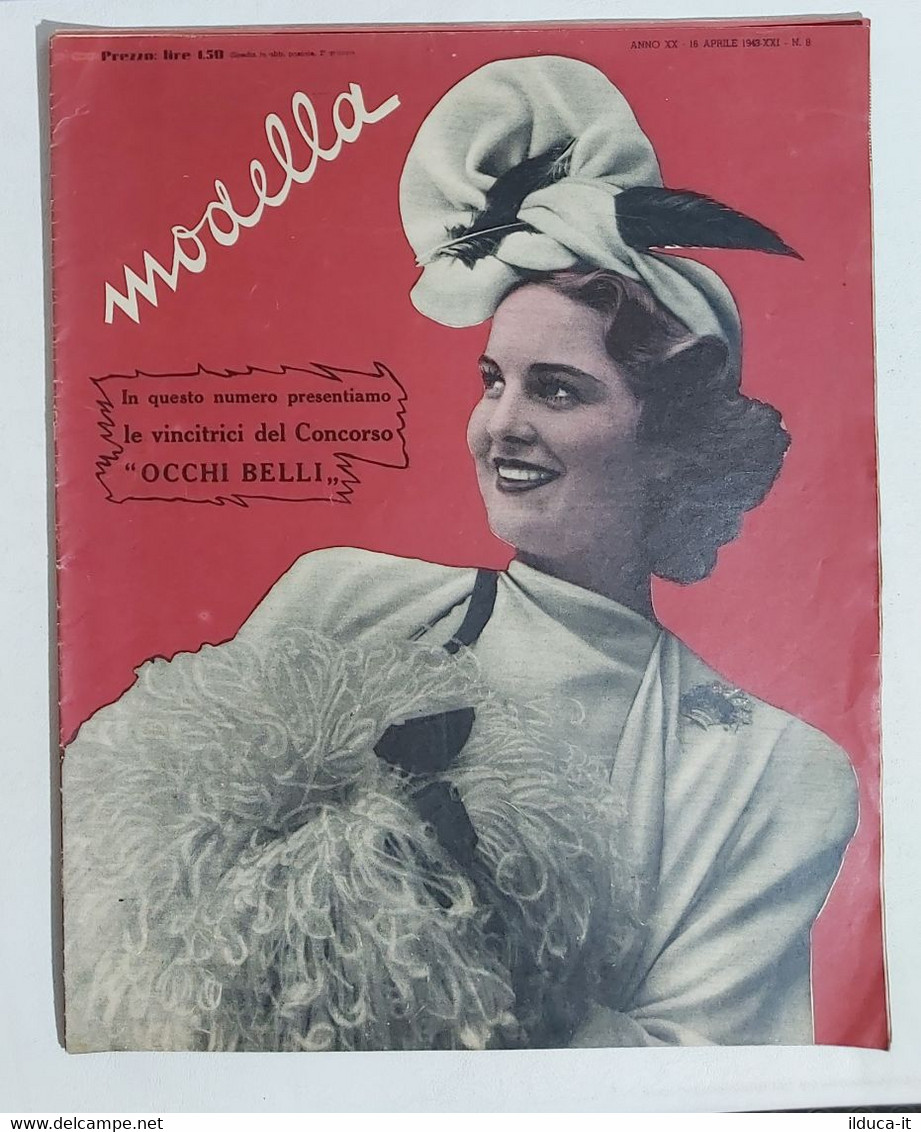 09762 Rivista Femminile - MODELLA 1943 A. XX N. 8 - Fashion