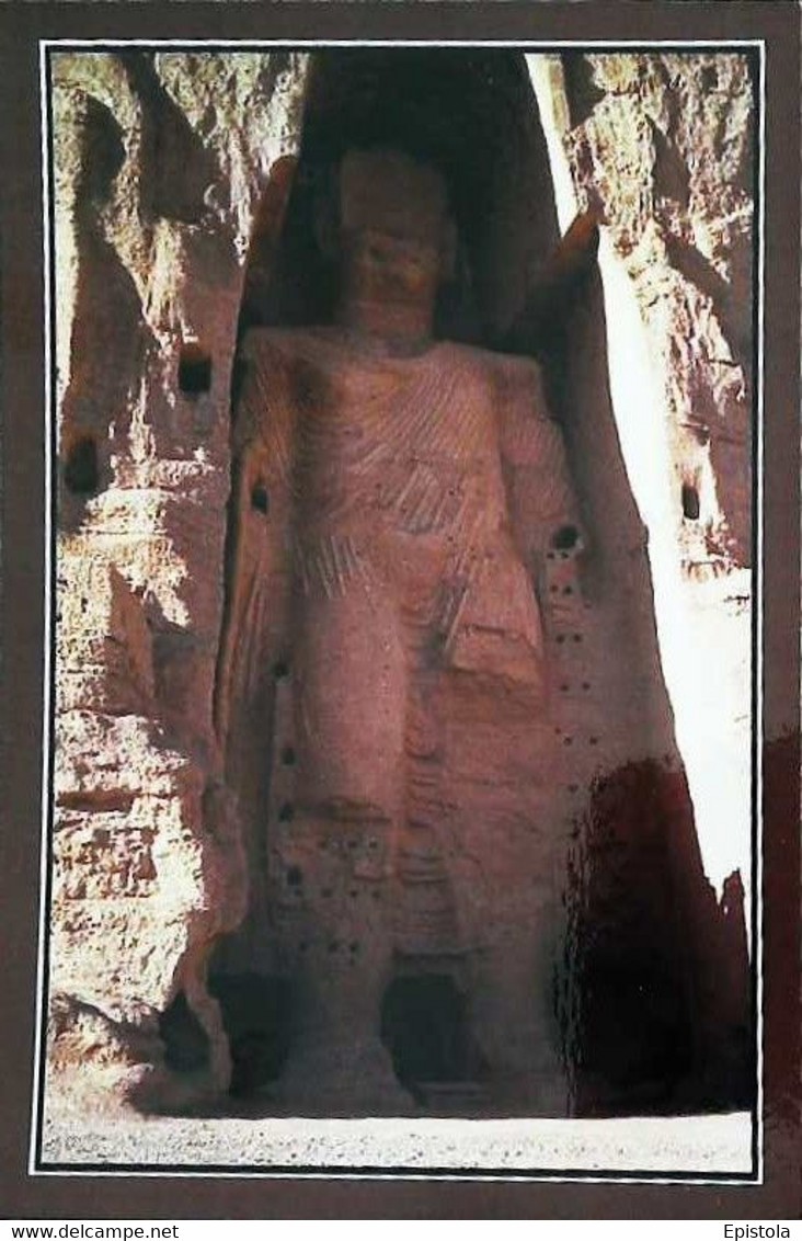 ►  Afghanistan Bamiyan High Buddha Bouddha Statue In Bamiyan -  TBE 1980s License Singapore - Afganistán
