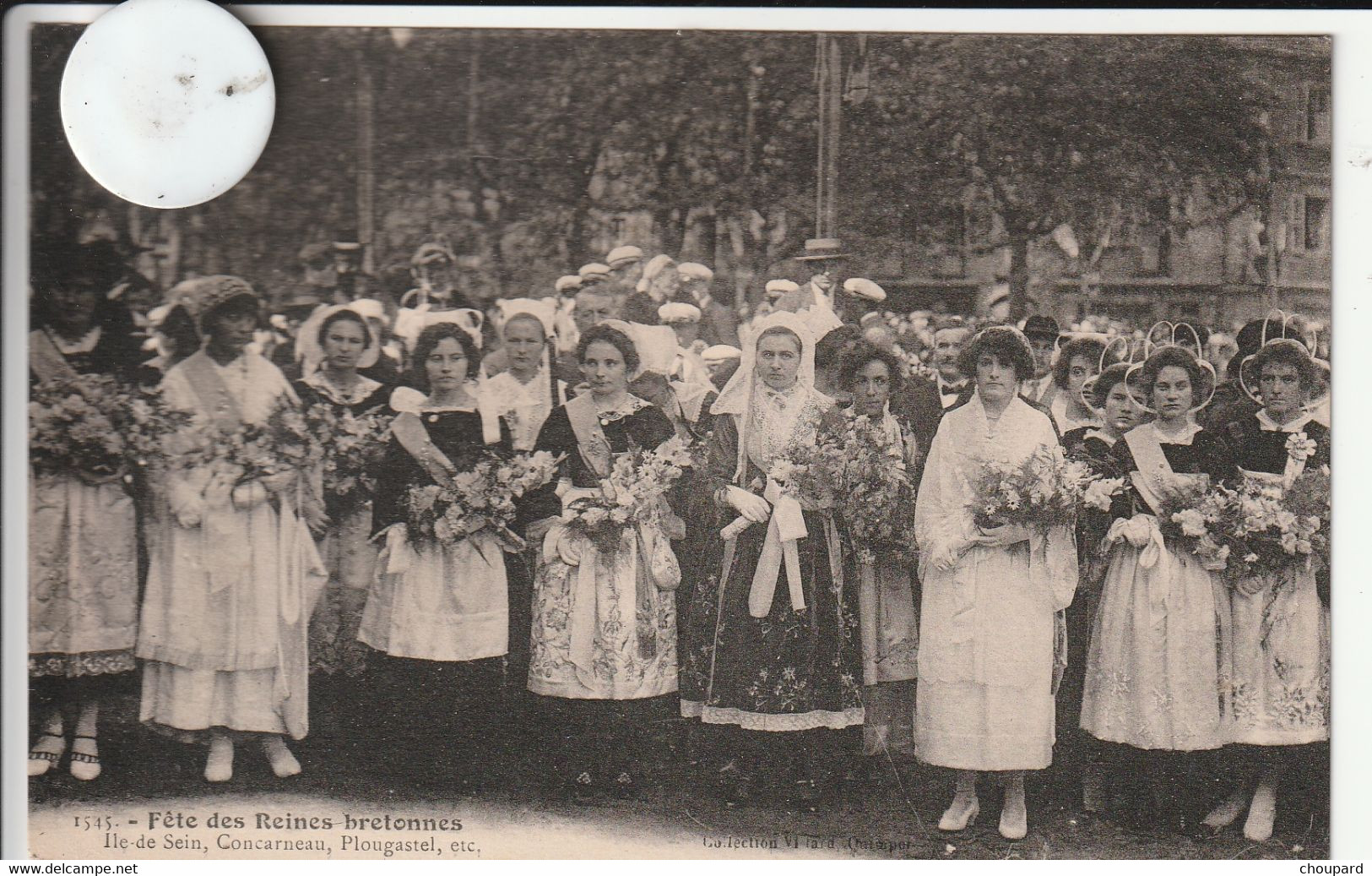 29 - Très Belle Carte Postale Ancienne De Fête Des Reines Bretonnes  Ile De Sein , Concarneau , Plougastel  Etc ... - Ile De Sein