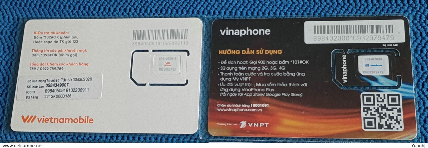 Vietnam GSM SIM Card,mint - Viêt-Nam