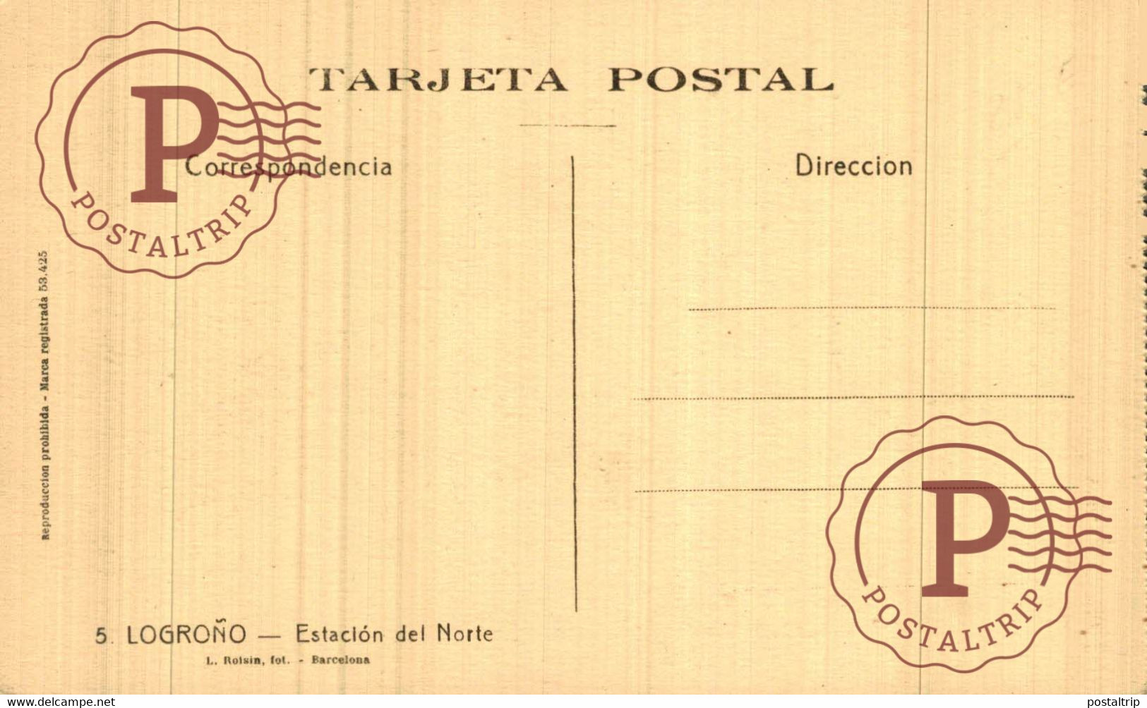 LA RIOJA. LOGROÑO. ESTACION DEL NORTE. - La Rioja (Logrono)