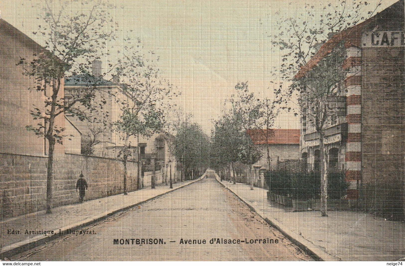 Carte Postale Ancienne De La Loire - Montbrison - Avenue Alsace Lorraine - Montbrison