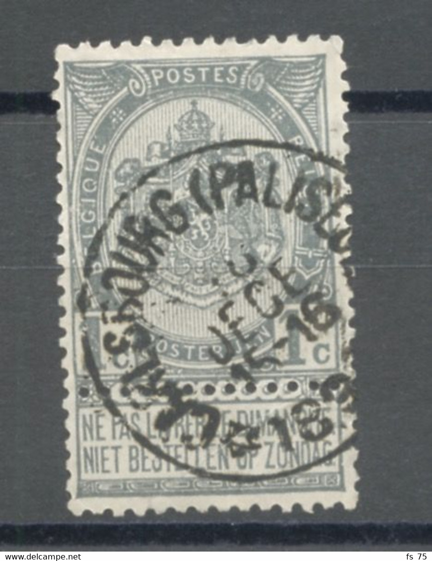 BELGIQUE - COB 53 - 1C GRIS RELAIS A ETOILES CARLSBOURG (PALISEUL) - 1893-1907 Wappen
