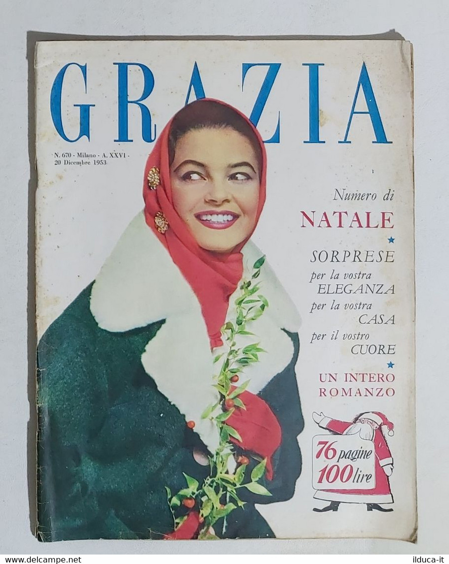 11981 GRAZIA A. XXVI N. 670 - 1953 - Gioielli / Gesù Bambino / Peter Pan Disney - Fashion