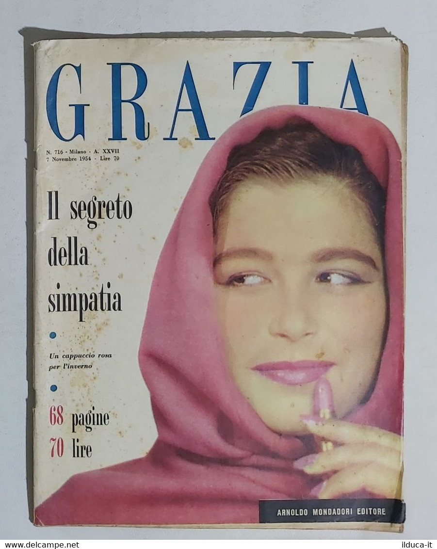 11986 GRAZIA A. XXIVII N. 716 - 1954 - Giulietta Masina /Giapponesina Si Spoglia - Fashion