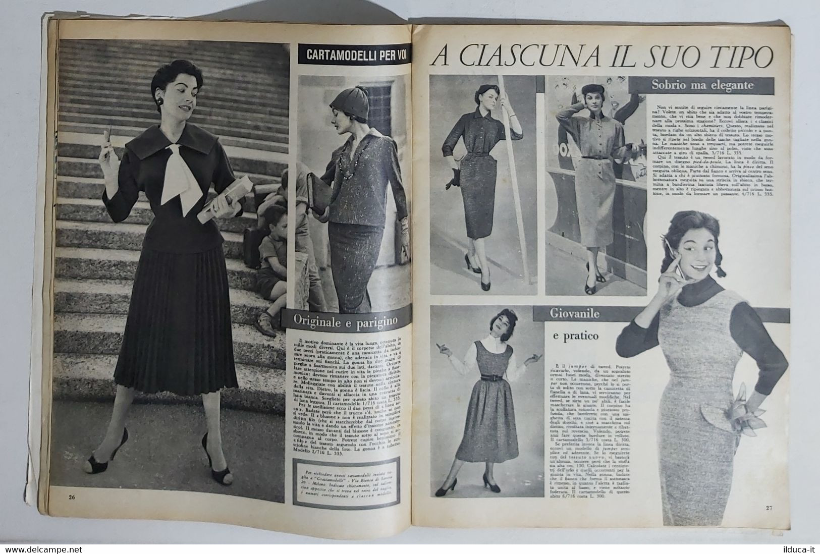 11986 GRAZIA A. XXIVII N. 716 - 1954 - Giulietta Masina /Giapponesina Si Spoglia - Moda