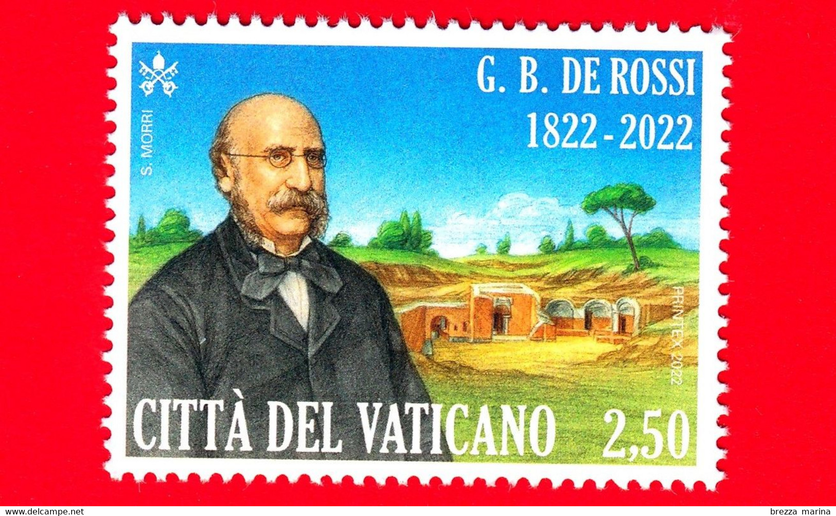 Nuovo - MNH - VATICANO - 2022 - 200 Anni Della Nascita Di Giovanni Battista De Rossi (1822-1894) – 2.50 - Unused Stamps