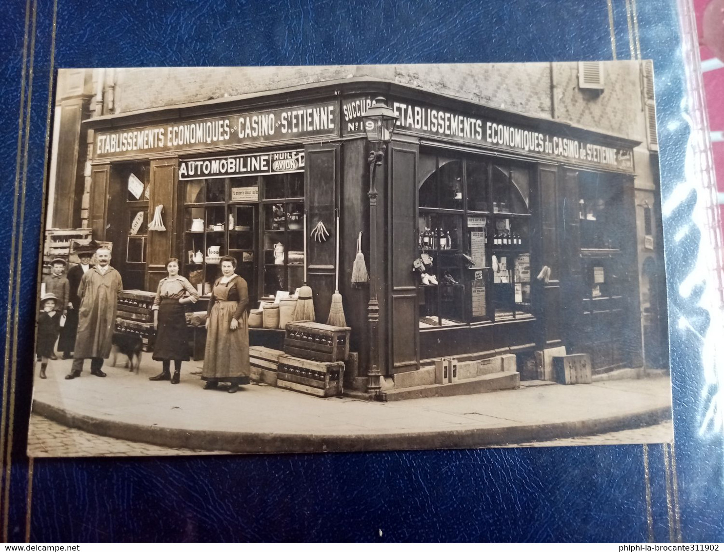 H6-CARTE PHOTO ÉPICERIE CASINO RUE DE L'HORLOGE - Moulins