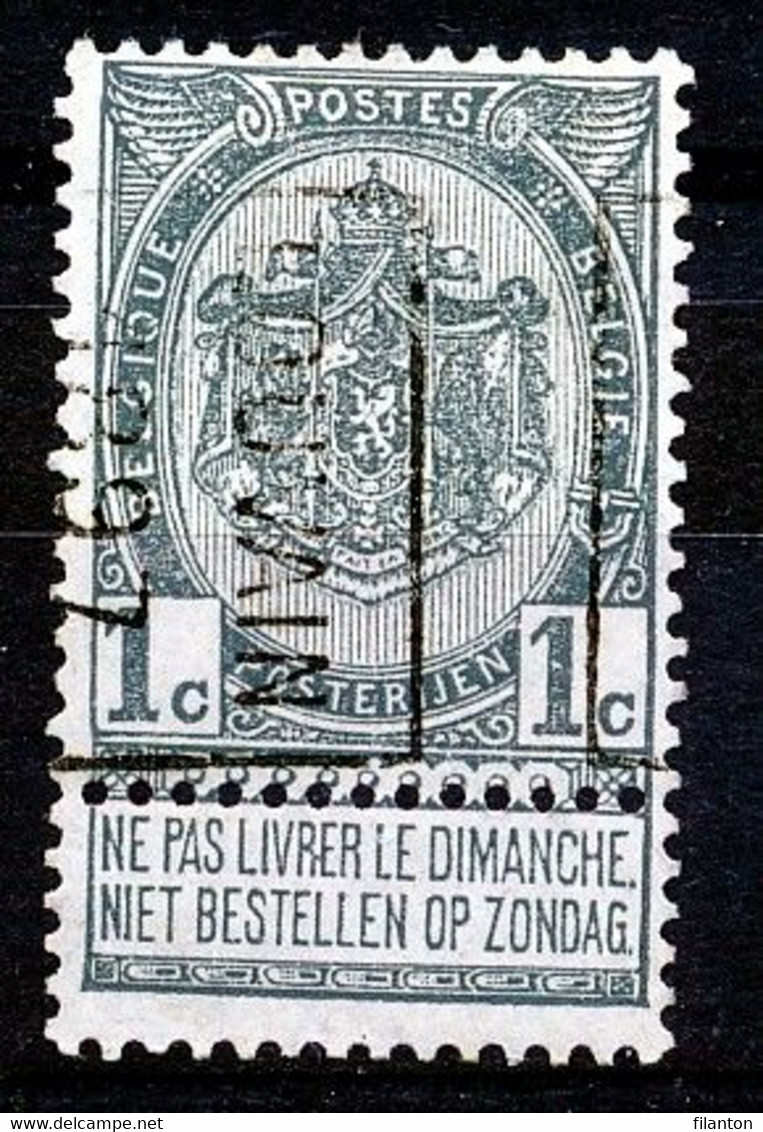 BELGIE - Preo Nr 100 B - "LOUVAIN 1897" - (ref. 3790) - ROLLER PRECANCELS - Handrol Préos à Roulette - Roller Precancels 1894-99