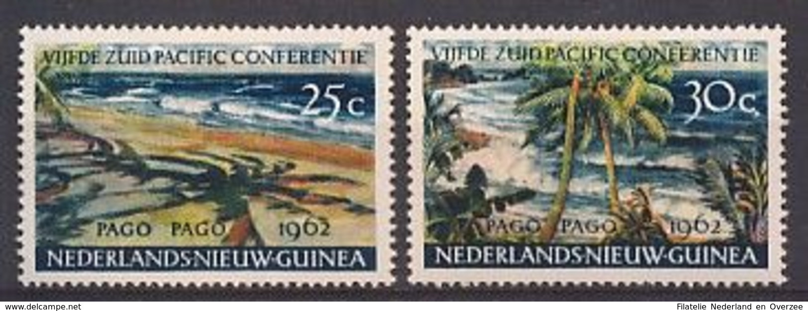 Nederlands Nieuw Guinea NVPH Nr 76/77 Ongebruikt/MH Pago Pago 1962 - Niederländisch-Neuguinea