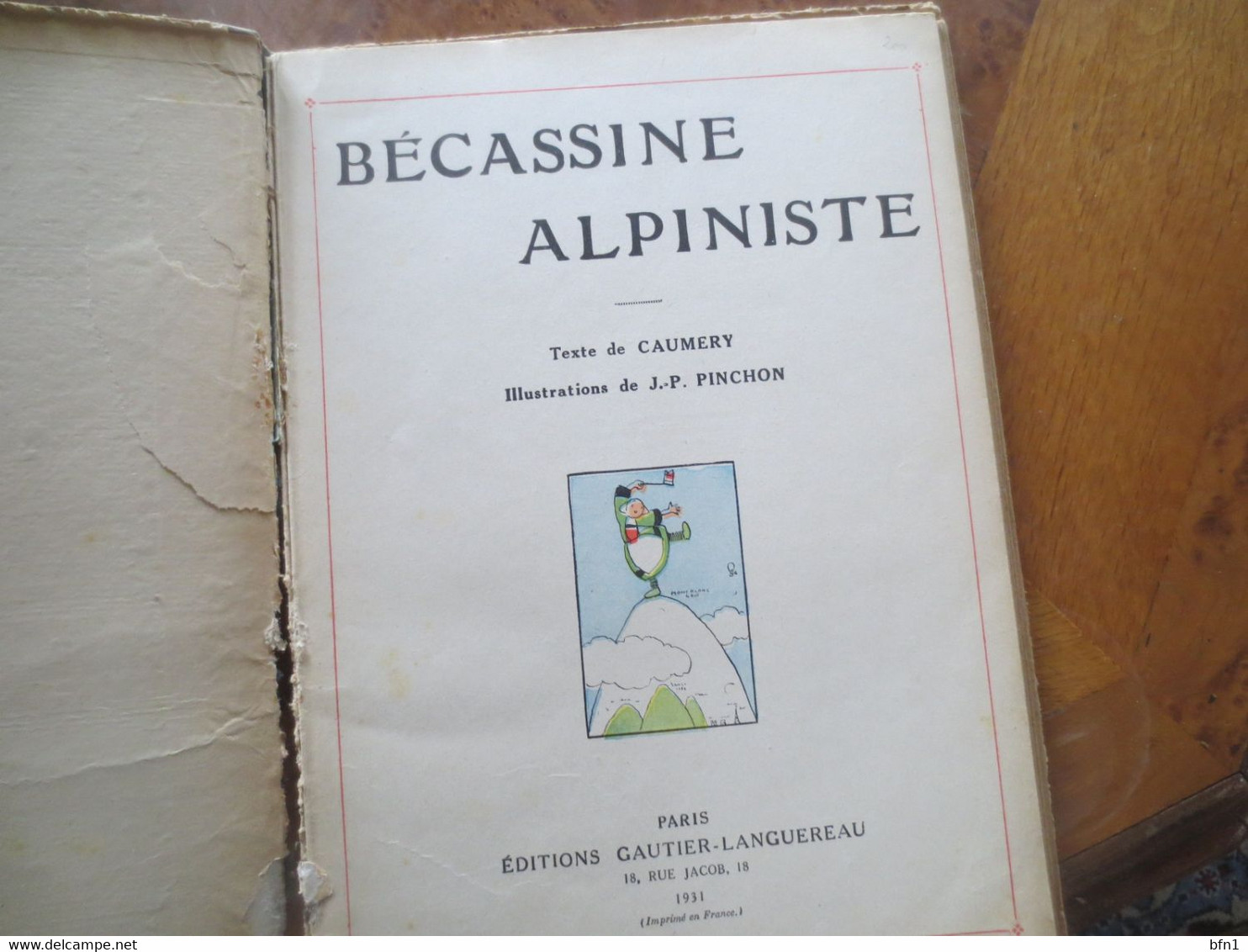 BECASSINE ALPINISTE -1931-EDITIONS GAUTIER- LANGUENEAU - Casterman