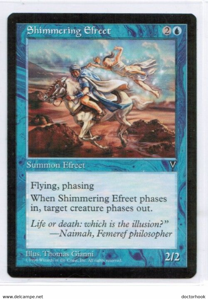 MAGIC The GATHERING  "Shimmering Efreet"---VISIONS (MTG--150-9) - Other & Unclassified
