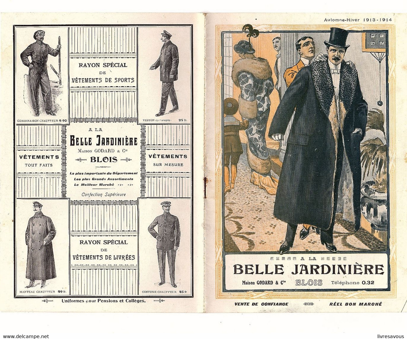 Mode Automne Hiver 1913-1914 A LA BELLE JARDINIÈRE Maison Godard & Cie à Blois - Alta Moda