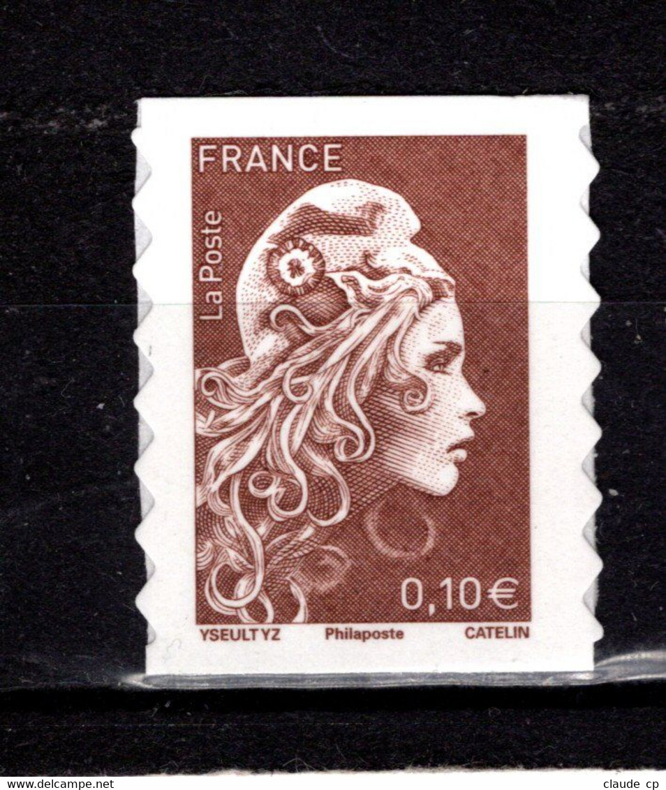 Marianne L'Engagée--0.10 €  N°1596 Type II-Philaposte--Adhésif-- - 2018-2023 Marianne L'Engagée