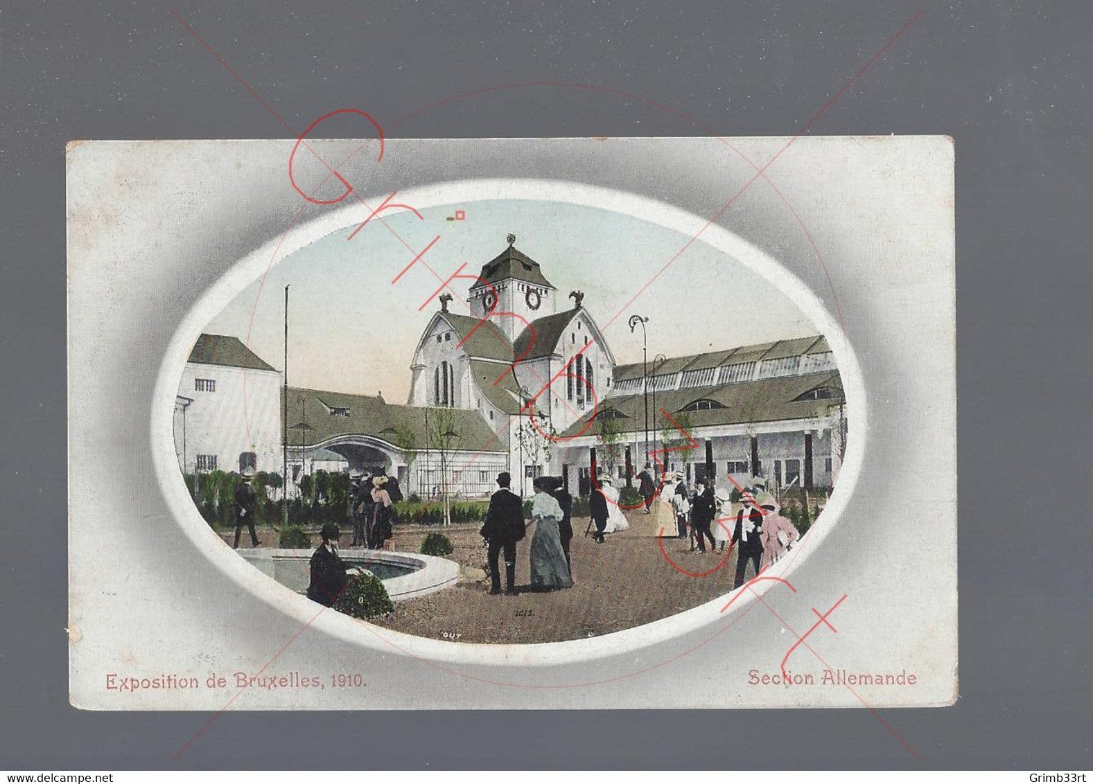 Bruxelles - Expo 1910 - Section Allemande - Postkaart - Fêtes, événements