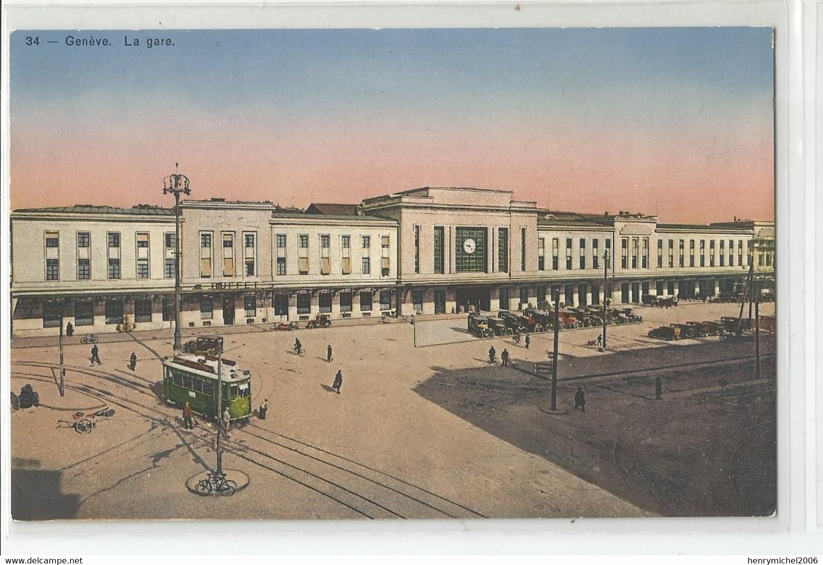 Suisse Ge Genève La Gare Tramway Tram Ed Société Graphique Neuchatel 34 - Genève