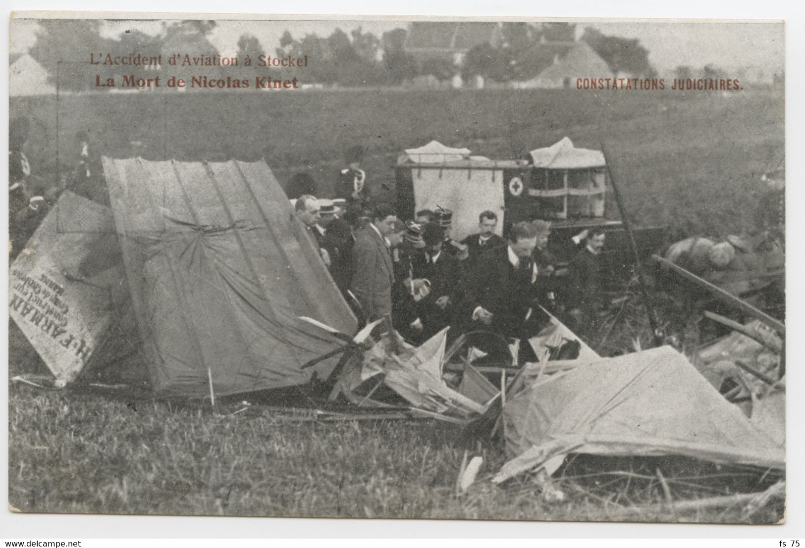 BELGIQUE - LOT DE 3 CARTES NEUVES - ACCIDENT DE NICOLAS KINET A STOCKEL - Woluwe-St-Pierre - St-Pieters-Woluwe