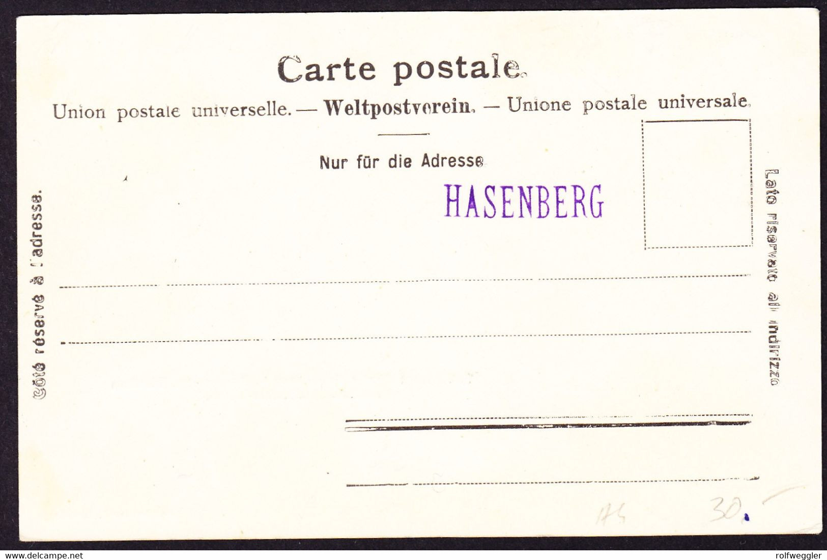 Um 1900 Ungelaufene AK: Restaurant Chalet Hasenberg Bei Bremgarten, Tramstellen Berikon-Widen. Rückseitig HASENBERG - Bremgarten