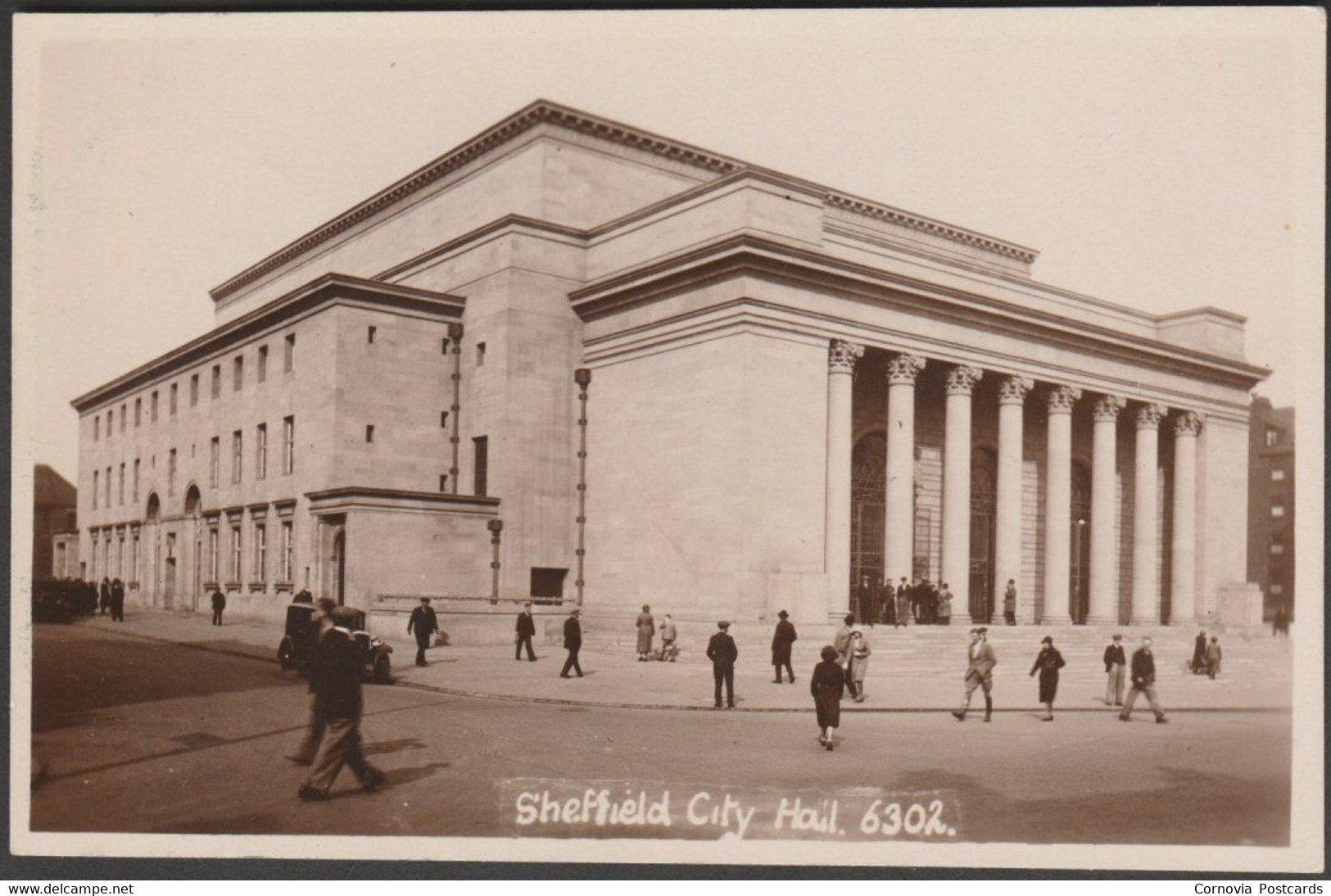 Sheffield City Hall, Yorkshire, C.1930s - RP Postcard - Sheffield