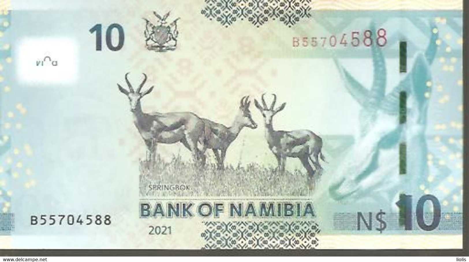 Namibia P-16  10 Dollars 2021 UNC - Namibia