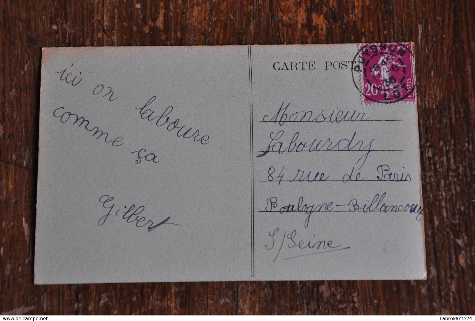 REF 583 : CPA Nos Campagnes Le Labourage Attelage Hersage Cachet Puybrun Lot - Attelages