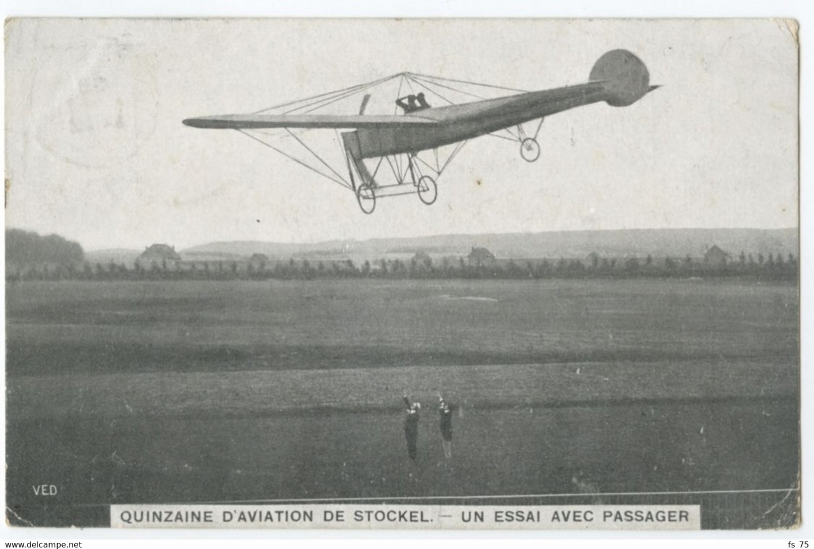 BELGIQUE - LOT DE 5 CARTES - QUINZAINE D'AVIATION DE STOCKEL - Aviadores