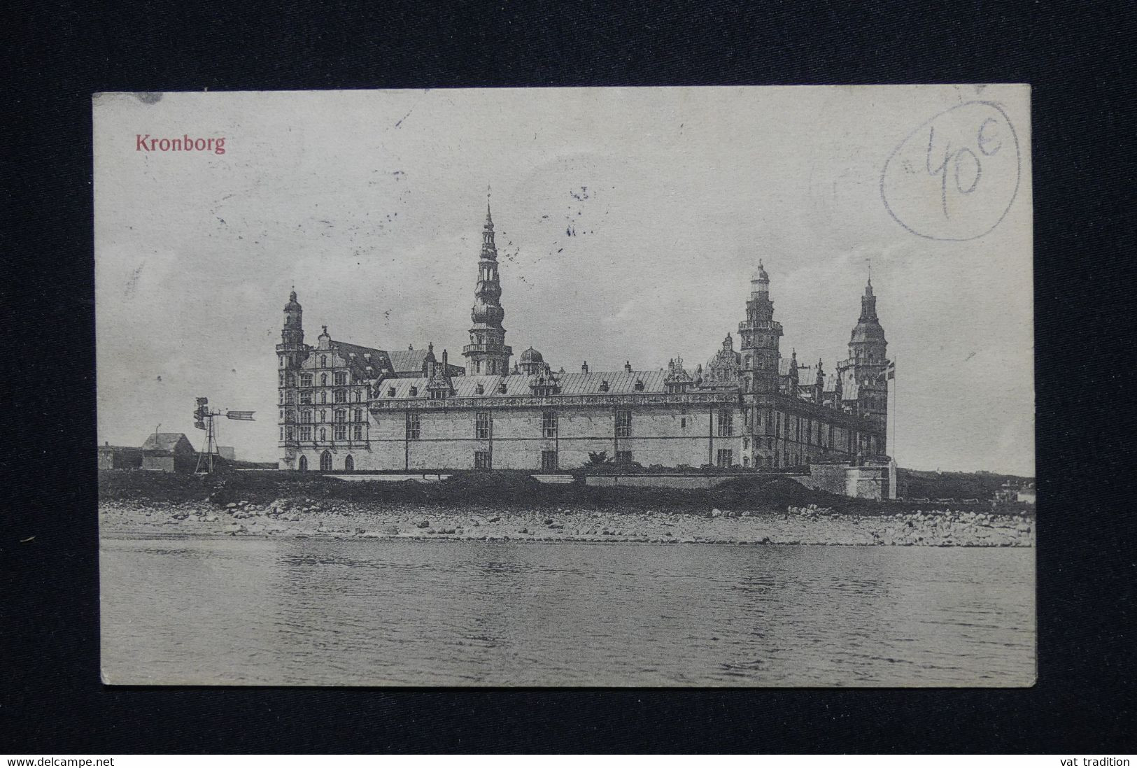 DANEMARK - Carte Postale De Kronborg Pour La France En 1909 Avec Oblitération Ambulant Allemand - L 118744 - Covers & Documents