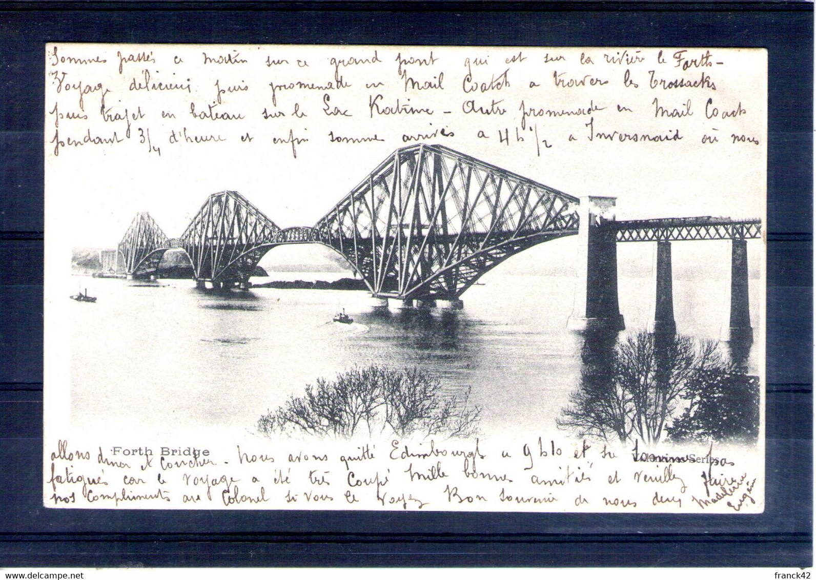 écosse. Forth Bridge - West Lothian