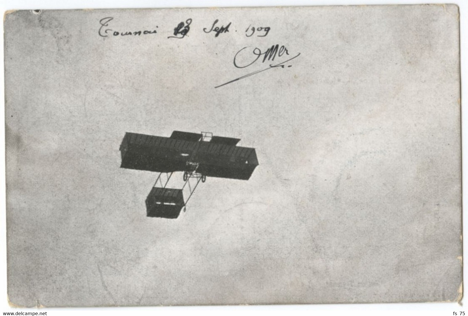 BELGIQUE - LOT DE 5 CARTES - SEMAINE D'AVIATION DE TOURNAI - SEPTEMBRE 1909 - Aerodrome