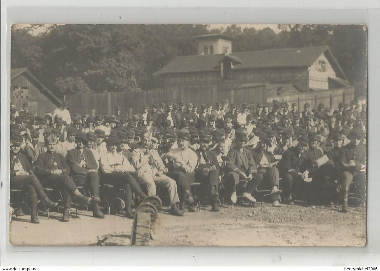 Carte Photo Militaria Ludwigsburg Eglosheim Camp De Prisonniers Français  1916 La Chapelle, Pour Maillane 13 - Ludwigsburg