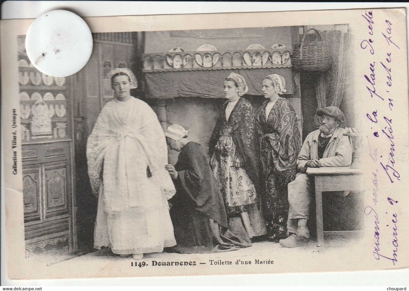 29 - Très Belle Carte Postale Ancienne De  DOUARNENEZ   Toilette D'une Mariée - Douarnenez