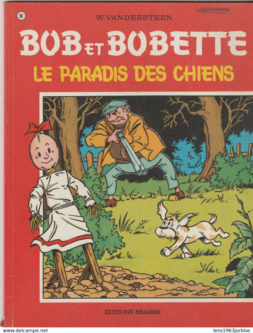 Bob Et Bobette , N° 98 , Le Paradis De Chiens  , Vandersteen , Erasme ( 1974 ) - Bob Et Bobette