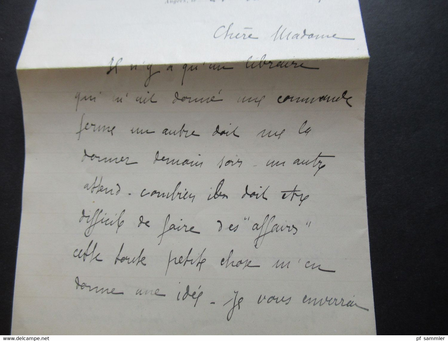 Frankreich 1921 Croix Rouge Francaise Societe Francaise De Secours Aux Blesses Militaires Comité D'Angers - Documenti