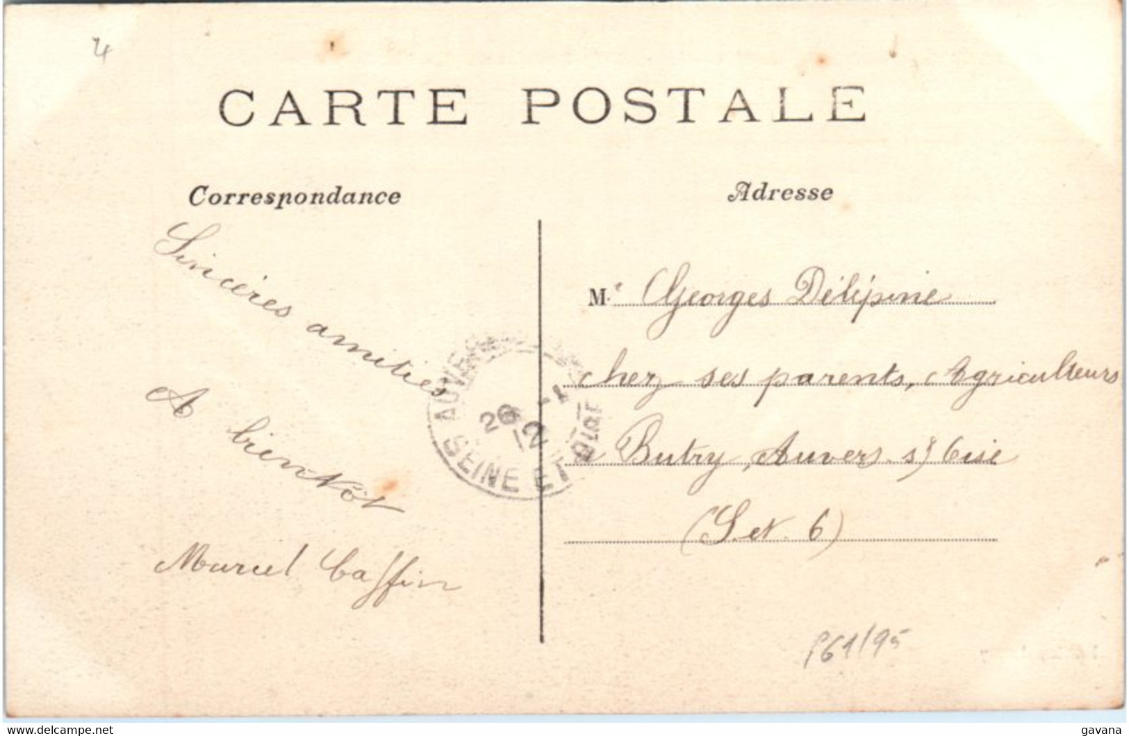 95 CHAPONVAL - Inondation De 1910 - La Route De Pontoise Au Plus Fort De La Crue - Otros & Sin Clasificación