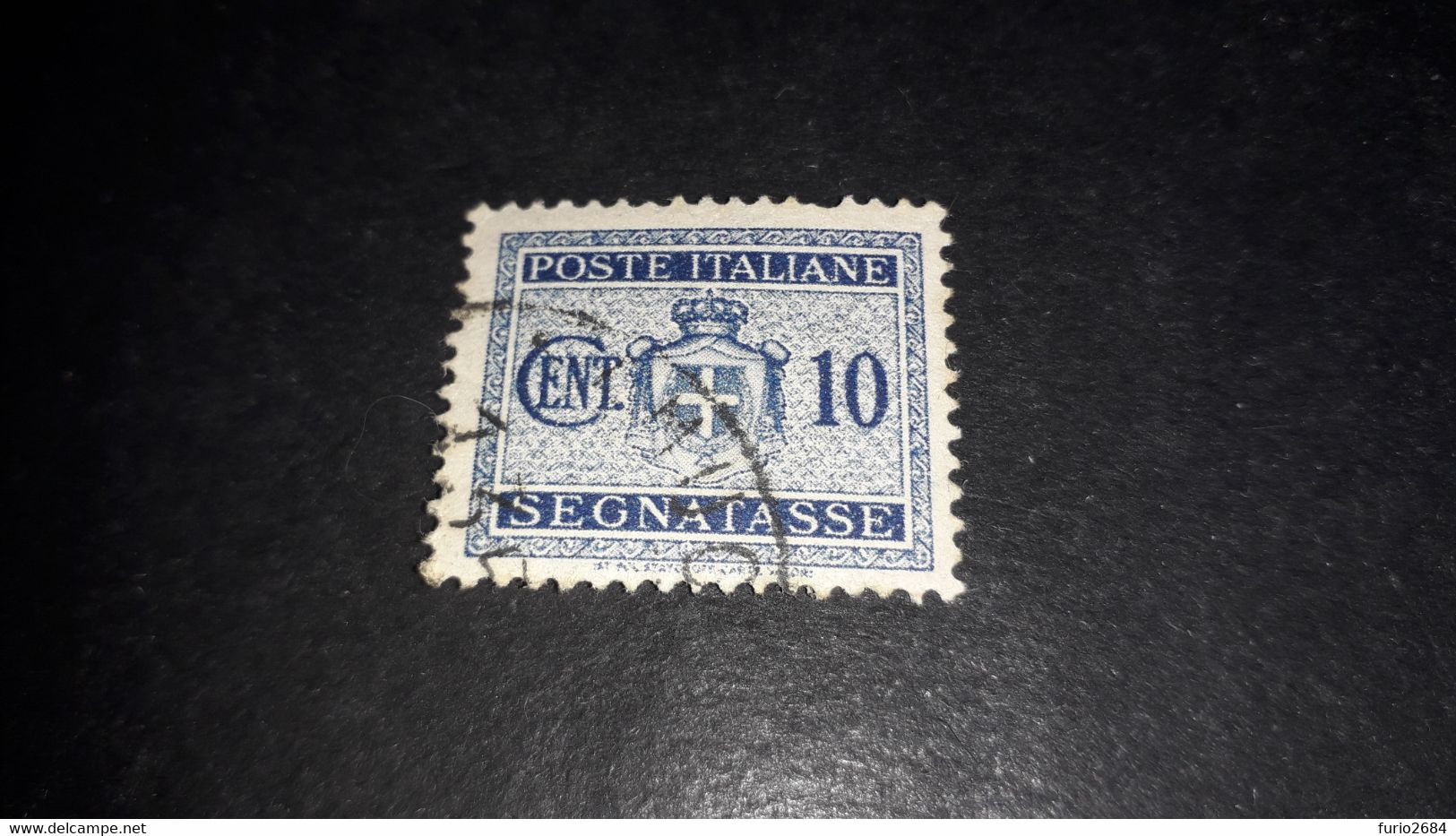 03AL13 LUOGOTENENZA 1945 SEGNATASSE NUOVO STEMMA SABAUDO SENZA FASCI CENT. 10 "O" - Portomarken