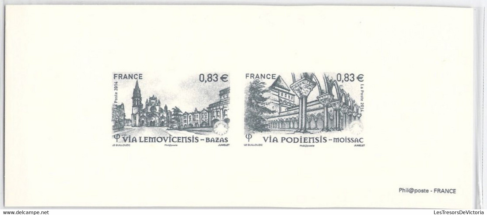 Lot De Bloc Feuillet Neuf **MNH Et Gravure De Timbres Les Chemins De St Jacques De Compostelle - Autres & Non Classés