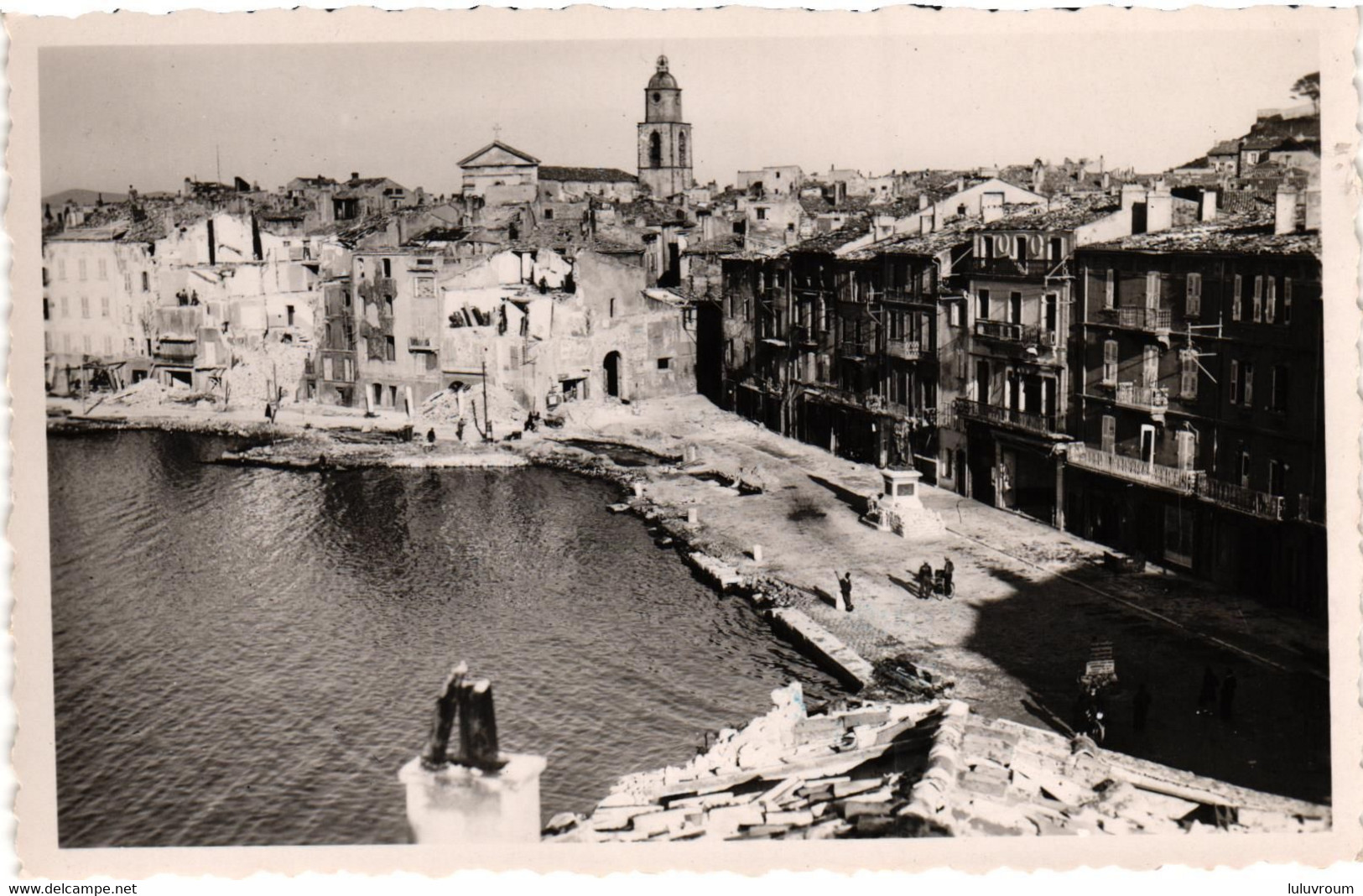 Saint Tropez - Débarquement De 1944 - Ville Bombardée Et Détruite - TRES RARE - Bianquis Photo Quai Suffren - Saint-Tropez