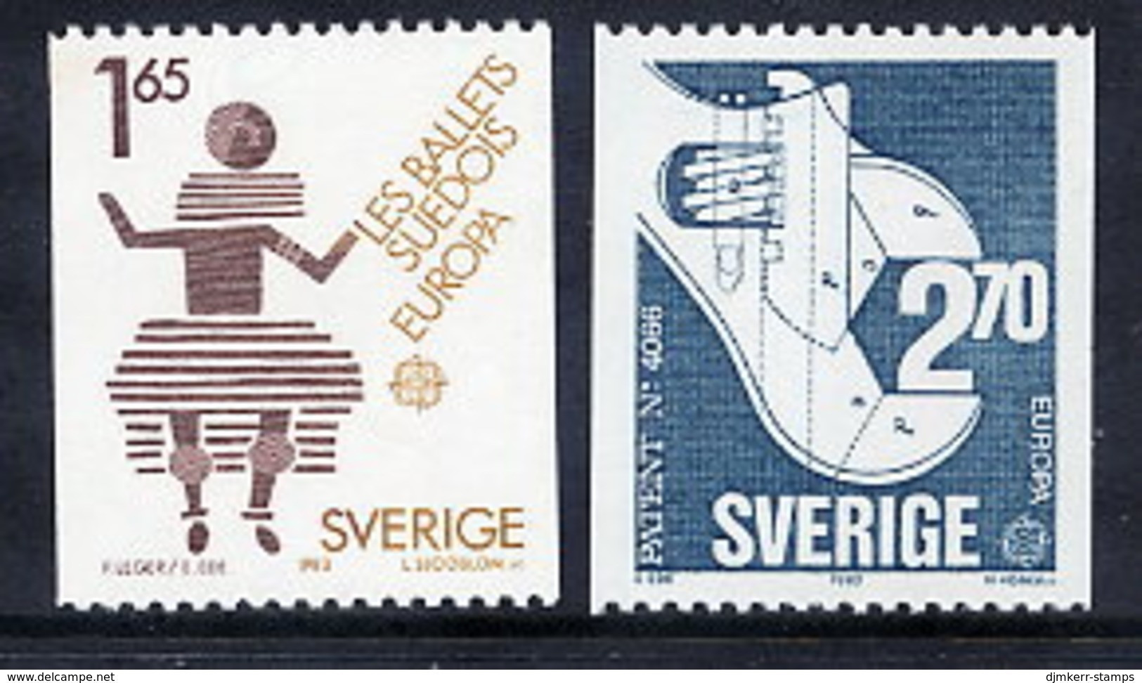 SWEDEN 1983 Europa MNH / **.  Michel 1237-38 - Unused Stamps