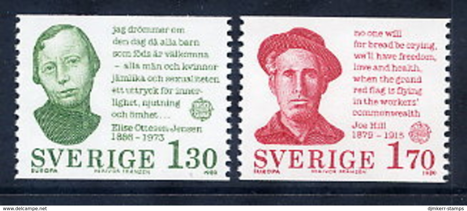 SWEDEN 1980 Europa: Personalities  MNH / **.  Michel 1106-07 - Ongebruikt