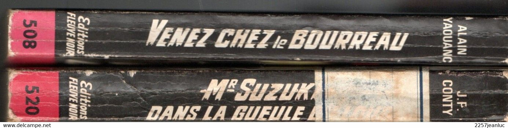 2 Romans Espionnage  -  Editions Fleuve Noir  N: 508  Venez Chez Le Bourreau Et N: 520 Suzuki Dans La Gueule ..  De 1965 - Fleuve Noir