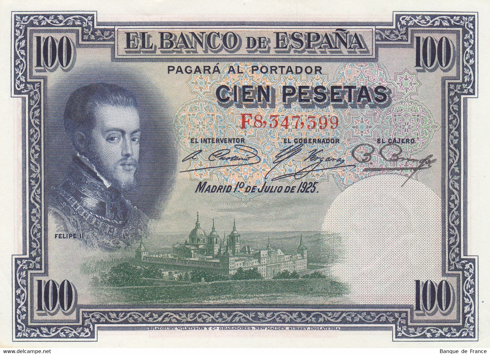 ESPAGNE - ESPANA - Billet 100 Pesetas 1925 P.069c NEUF - 100 Peseten