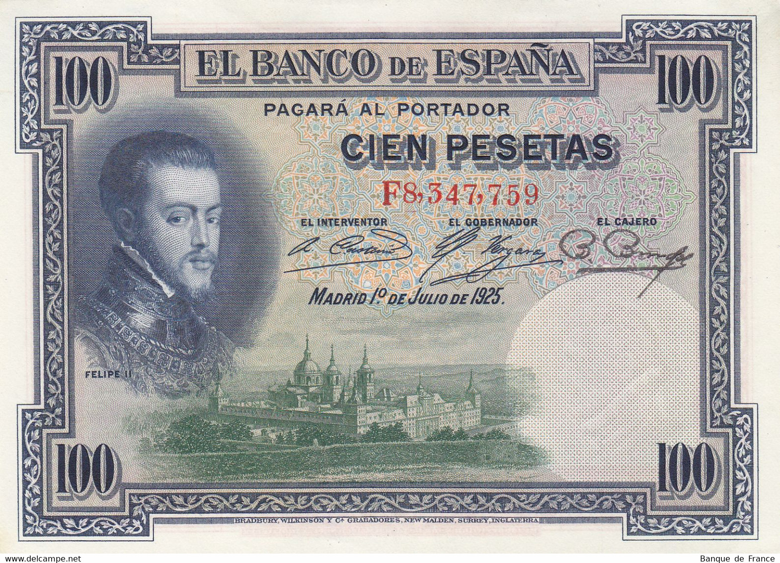 ESPAGNE - ESPANA - Billet 100 Pesetas 1925 P.069c NEUF - 100 Peseten