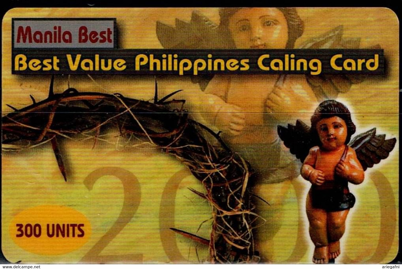PHILIPPINEN 2000 PHONECARD BEST VALUE PHILIPPINES CALLING CARD VF!! - Filippine