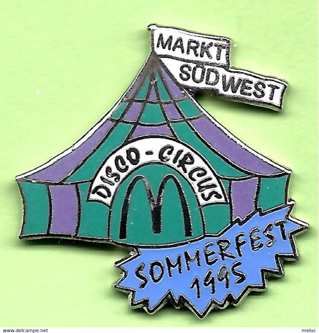 Pin's Mac Do McDonald's Markt Südwest Disco - Circus Sommerfest 1995 (Argenté) - 6I28 - McDonald's
