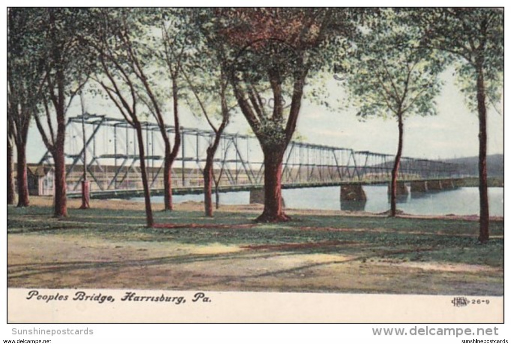 Pennsylvania Harrisburg The Peoples Bridge 1908 - Harrisburg