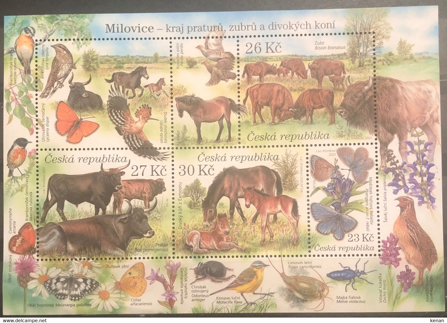 Czech Republic, 2021, Nature Protection - Milovice Nature Reserve (MNH) - Unused Stamps