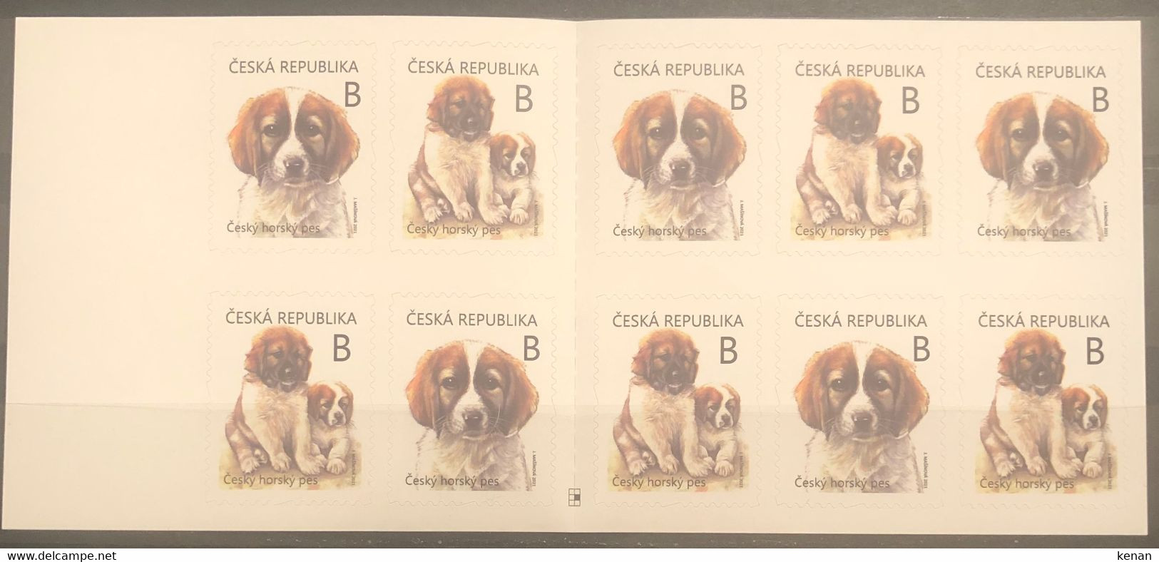 Czech Republic, 2021, Young Animals - Puppies - Canis Lupus Familiaris , Booklet (MNH) - Unused Stamps