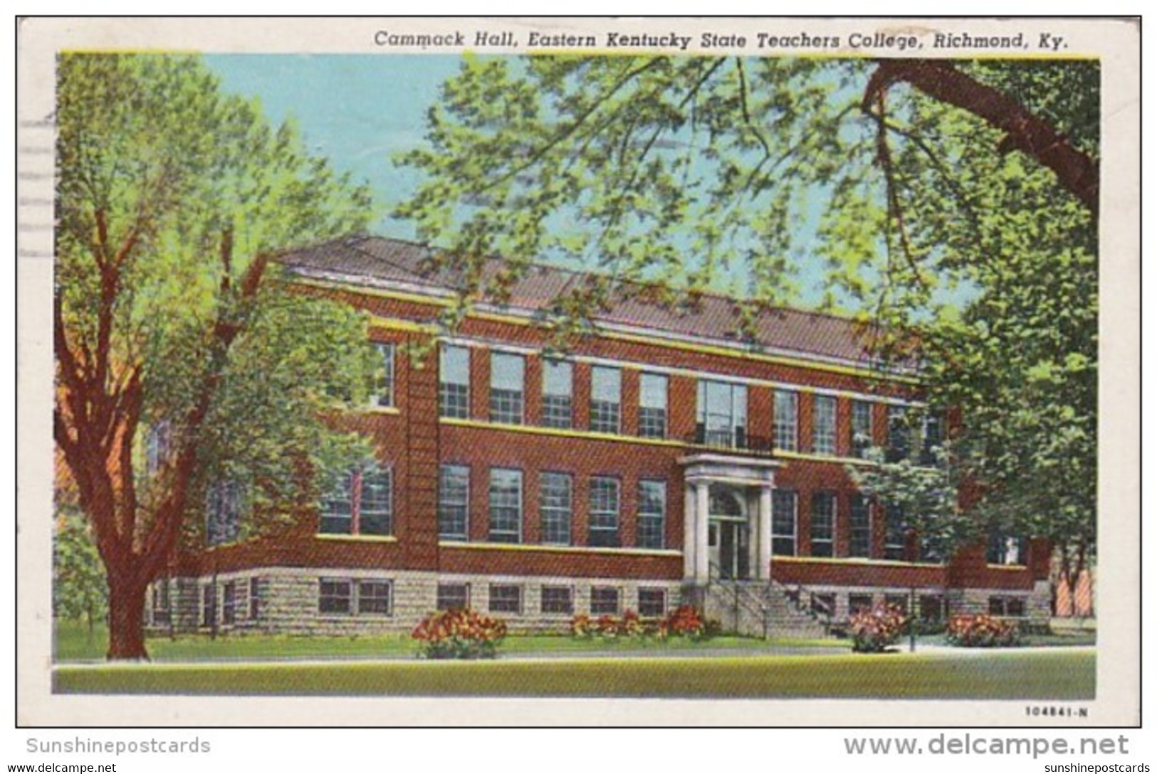 Kentucky Richmond Cammack Hall Eastern Kentucky State Teachers College 1946 Curteich - Richmond